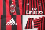 Camisa Ac Milan Home Manga Longa Vermelha I  2011/12 Masculina