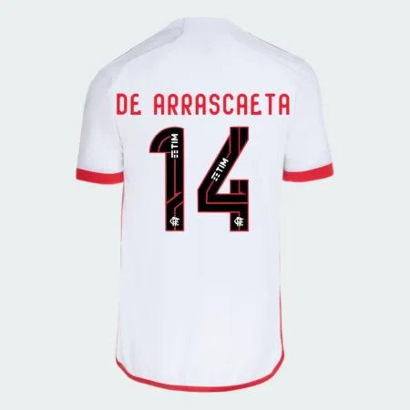 Camisa Flamengo Do De Arrascaeta #14 Branca Reserva 2024/25 Masculina