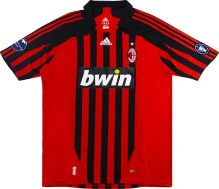 Camisa Ac Milan Home Vermelha I 2007/08 Masculina