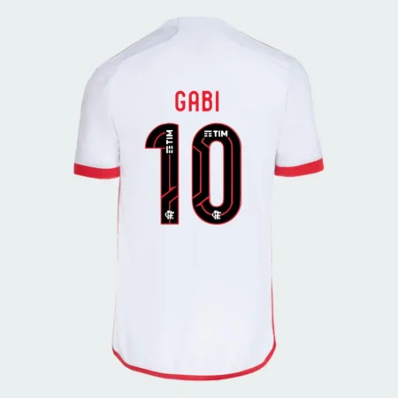 Camisa Flamengo Do Gabi #10 Branca Reserva 2024/25 Masculina