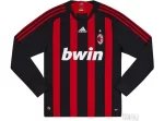 Camisa Ac Milan Home Vermelha I 2008/09 Manga Longa Masculina