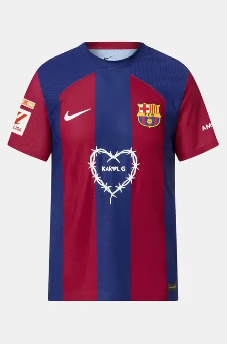 Camisa Barcelona Karol G El Clasico I Grená 2024/25 Jogador