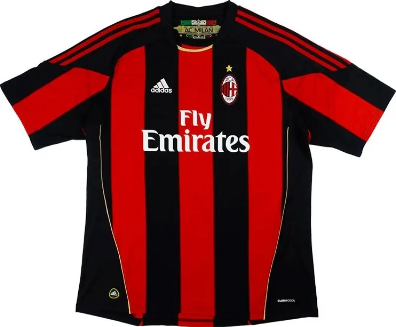 Camisa Ac Milan Home Vermelha I 2010/11 Masculina Camisa Ac Milan Home Vermelha I 2010/11 Masculina