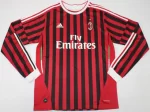Camisa Ac Milan Home Manga Longa Vermelha I  2011/12 Masculina