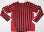 Camisa Ac Milan Home Manga Longa Vermelha I  2011/12 Masculina