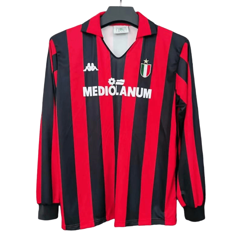 Camisa Ac Milan Home Vermelha I 1988 Manga Longa Camisa Ac Milan Home Vermelha I 1988 Manga Longa
