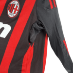Camisa Ac Milan Home Vermelha I 2008/09 Manga Longa Masculina