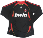 Camisa Ac Milan Home Preta Third III 2006/07 Manga Longa