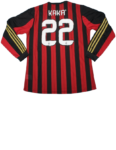 Camisa Ac Milan Home Manga Longa Vermelha I 2013/14 Masculina