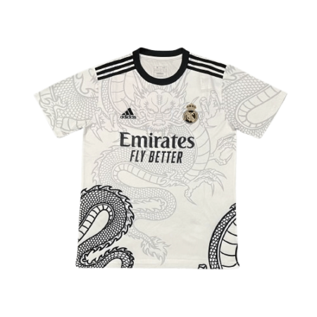 Camisa Real Madrid Dragão Branca 2024/25 Masculina