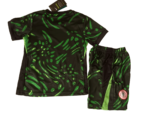 Kit Infantil Nigéria II Preta/Verde Floresta 2024/25 Unissex