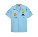 Camisa Scuderia Ferrari Azul Miami GP 2024 Masculina