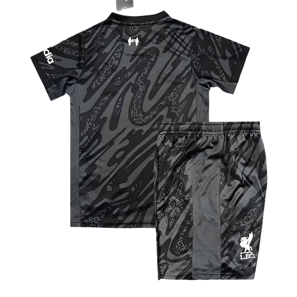 Kit Infantil Liverpool Golerio Preta 2024/25 Unissex Kit Infantil Liverpool Golerio Preta 2024/25 Unissex