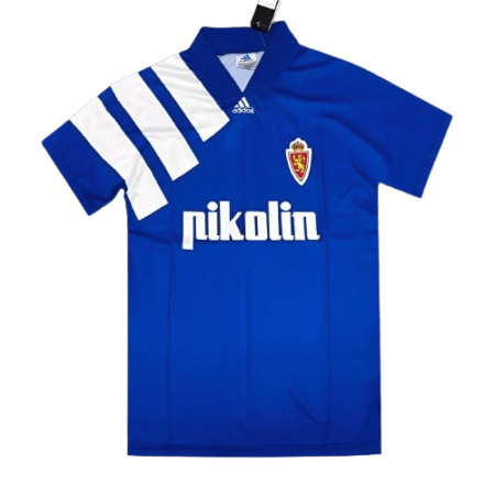 Camisa Real Zaragoza Azul Away Retrô 1992/93 Masculina