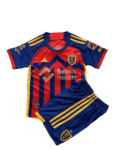 Kit Infantil Titular Real Salt Lake Vermelha/Azul 2024/25 Unissex