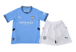 Kit Infantil Manchester City Azul Home I 2024/25 Unissex