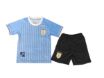 Kit Infantil Uruguai Home I Azul 2024/25 Unissex