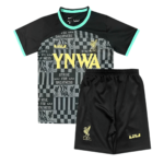 Kit Infantil Liverpool X Lebron James I Preta 2024/25 Unissex