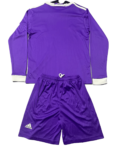 Kit Infantil Real Madrid 2017 Roxo I Manga Longa Unissex