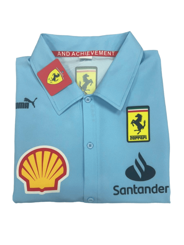 Camisa Scuderia Ferrari Azul Miami GP 2024 Masculina