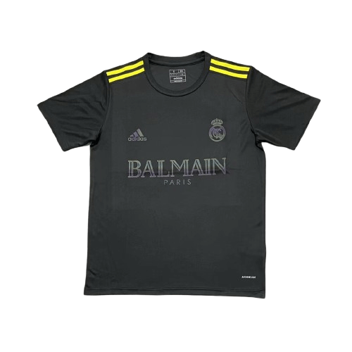 Camisa Real Madrid Balmain Preta 2024/25 Masculina Camisa Real Madrid Balmain Preta 2024/25 Masculina