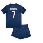 Kit Infantil PSG Azul Home I MBAPPÉ #7 2024/25 Unissex
