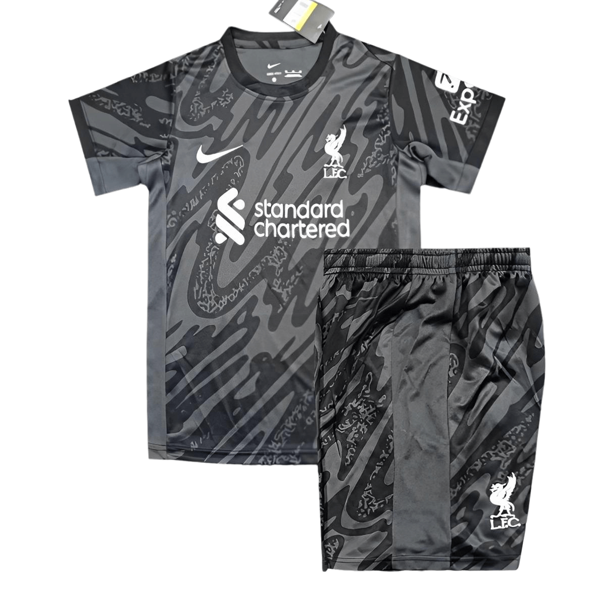 Kit Infantil Liverpool Golerio Preta 2024/25 Unissex Kit Infantil Liverpool Golerio Preta 2024/25 Unissex