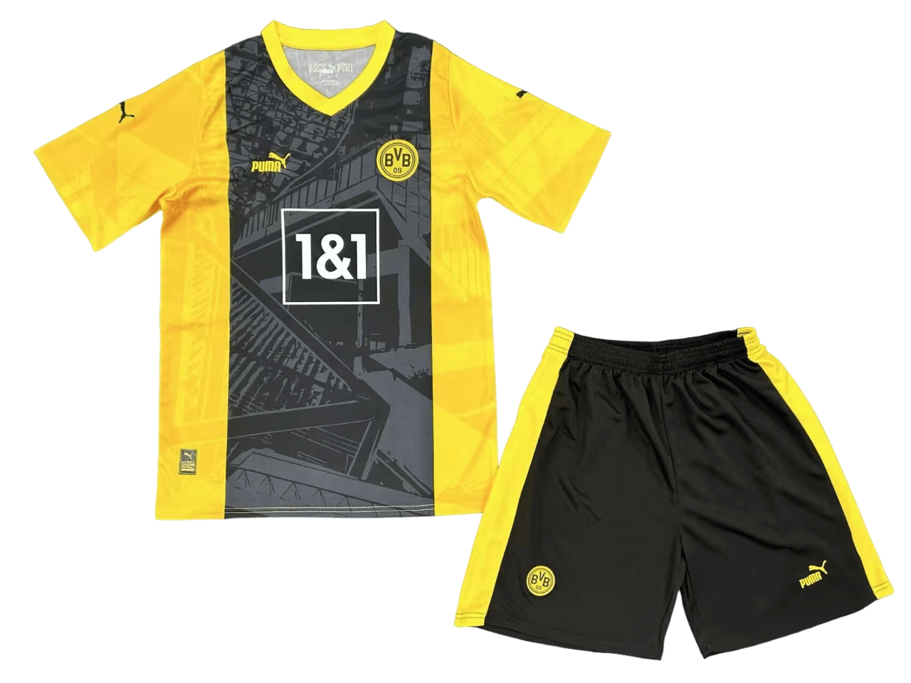 Kit Infantil Borussia Dortmund Especial 50 Anos Amarela 2024/25 Unissex Kit Infantil Borussia Dortmund Especial 50 Anos Amarela 2024/25 Unissex