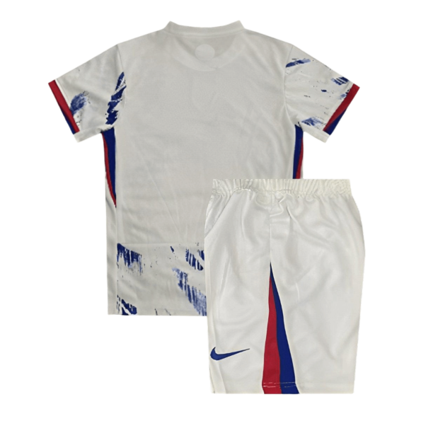 Kit Infantil Noruega Branca II Away 2024/25 Unissex