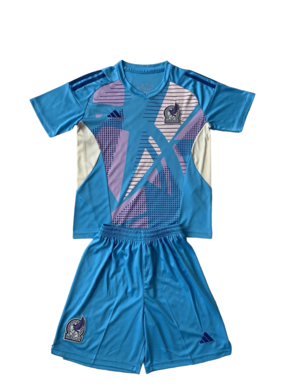 Kit Infantil México Azul Goleiro 2024/25 Unissex