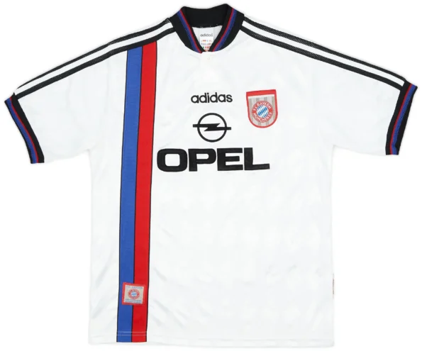 Camisa Bayern de Munique 1996/98 Branca I Retrô Masculina