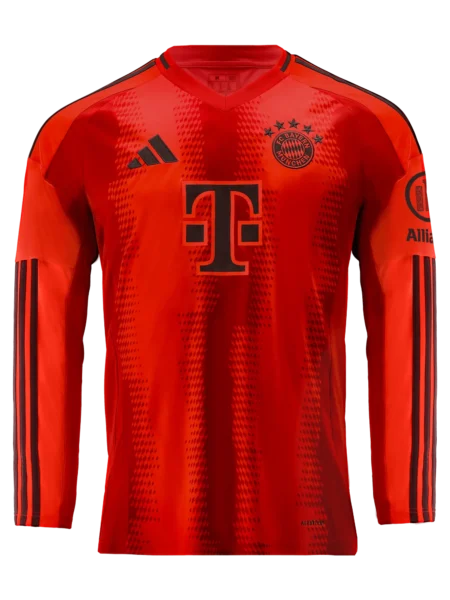 Camisa Bayern de Munique Vermelha Home I 2024/25 Manga Longa