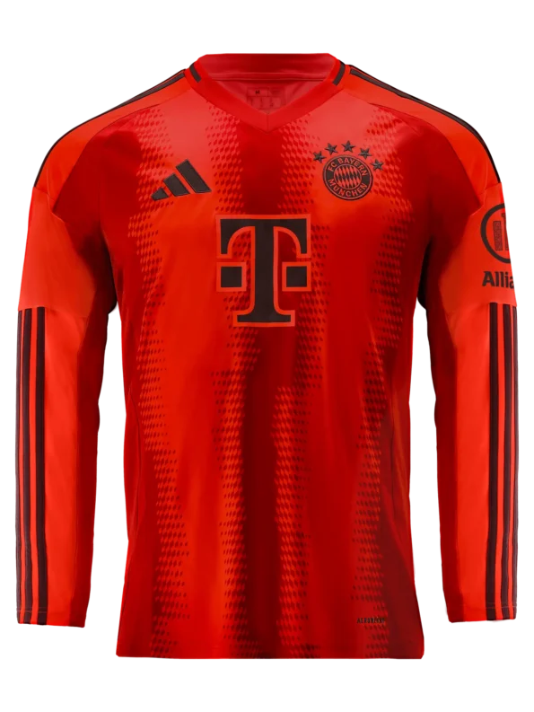 Camisa Bayern de Munique Vermelha Home I 2024/25 Manga Longa