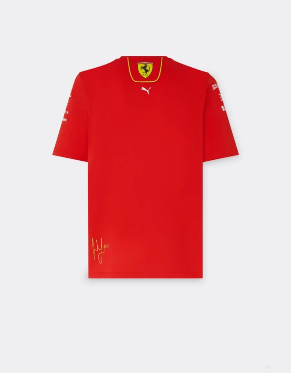 Camiseta Scuderia Ferrari F1 Sainz 55 Vermelha 2024 Team