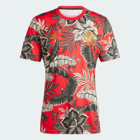 Camisa Pré-jogo Flamengo Colab Florida Vermelha 2024/25 Masculina