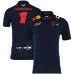Camiseta Polo Red Bull Racing F1 2024 Team Max Verstappen 1 Driver