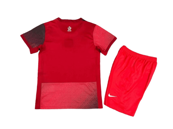 Kit Infantil Polônia Away II Vermelha 2024/25 Unissex