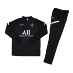 Conjunto de Treino PSG Jaqueta Preta+Calça Preta 2021/22