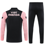 Conjunto de Treino PSG Jaqueta + Calça Preta/Rosa 2021/22
