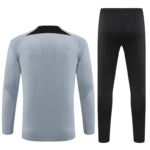 Conjunto de Treino PSG Jaqueta+Calça Cinza/Preta 2021/22