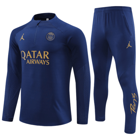 Conjunto de Treino PSG Jaqueta+Calça Azul Escuro 2023/24