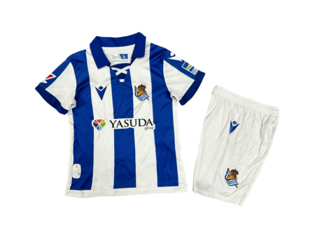 Kit Infantil Real Sociedad Home I Azul/Branca 2024/25 Unissex