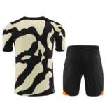 Conjunto de Treino PSG Camisa + Bermuda Camuflagem Amarelo/Preto 2023/24
