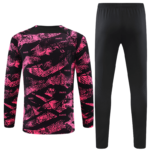 Conjunto de Treino PSG Jaqueta+Calça Rosa/Preto 2022/23