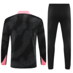 Conjunto de Treino PSG Jaqueta+Calça Preta/Rosa 2024/25