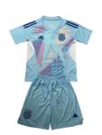 Kit Infantil Alemanha Azul Goleiro 2024/25 Unissex