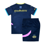 Kit Infantil PSV Preta Away II 2024/25 Unissex
