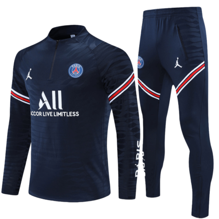 Conjunto de Treino PSG Jaqueta+Calça Azul Escuro 2021/22