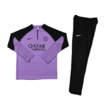 Conjunto de Treino PSG Jaqueta Roxo + Calça Preta 2023/24