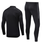 Conjunto de Treino PSG Jaqueta+Calça Cinza/Preta